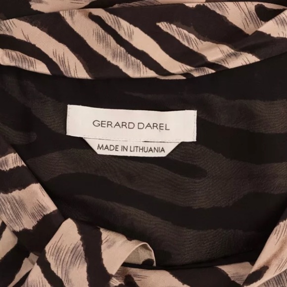 Gerard Darel Dress UK 40 US 12 Animal Print Womens - Picture 6 of 6